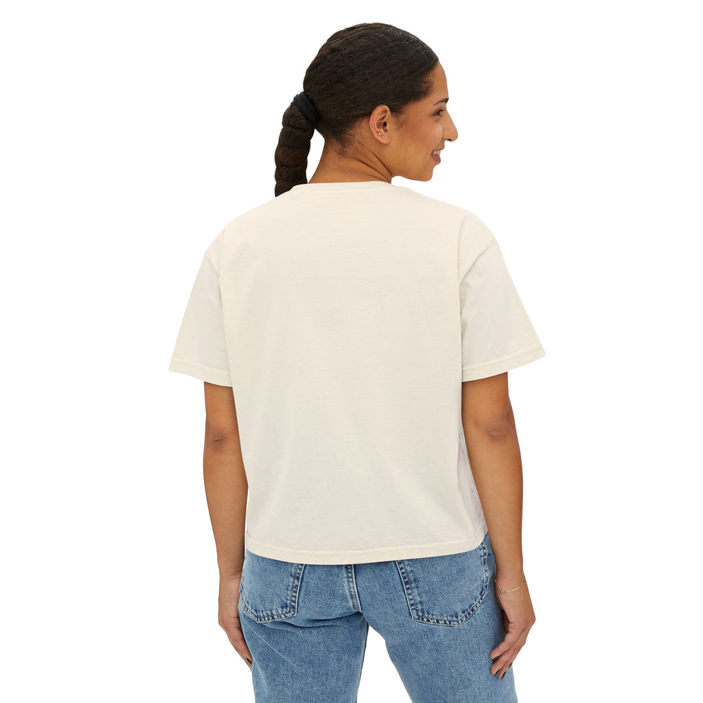 Party Naked Women's Boxy Tee — Retro Lip Graphic Tee